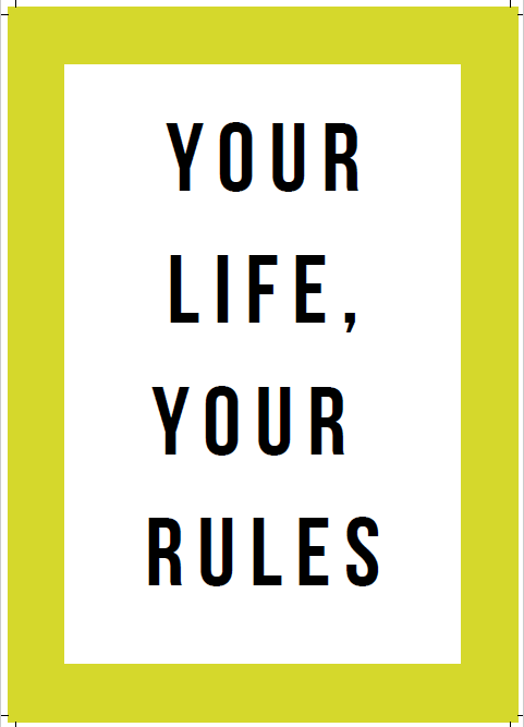 start living today workbook review. a page taken from the book: your life, your rules
